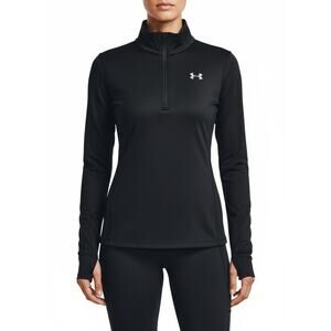 Under Armour light jacket Women’s XS ColdGear UA Cozy Half Zip Black tap running